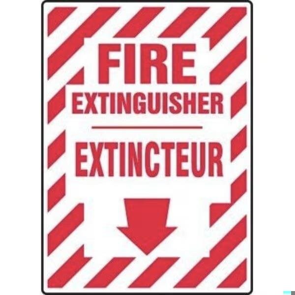 Accuform BILINGUAL FIRE SAFETY SIGN EXTINGUISHE FBMFXG931XL - main
